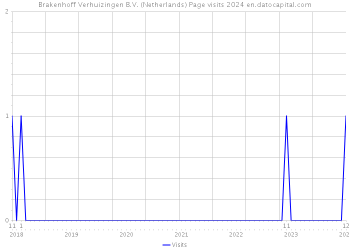 Brakenhoff Verhuizingen B.V. (Netherlands) Page visits 2024 
