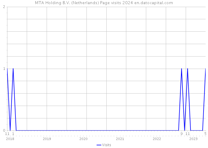MTA Holding B.V. (Netherlands) Page visits 2024 