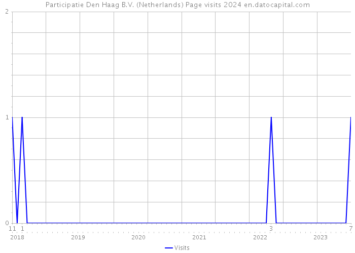 Participatie Den Haag B.V. (Netherlands) Page visits 2024 