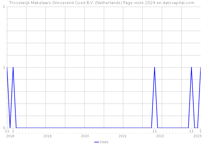 Troostwijk Makelaars Onroerend Goed B.V. (Netherlands) Page visits 2024 