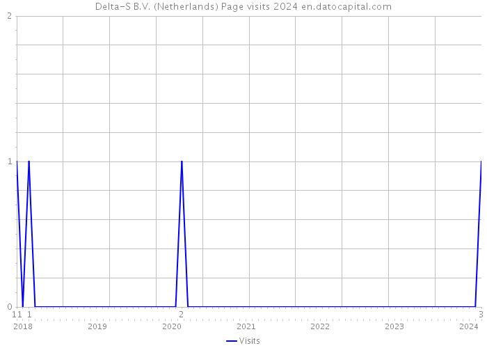 Delta-S B.V. (Netherlands) Page visits 2024 