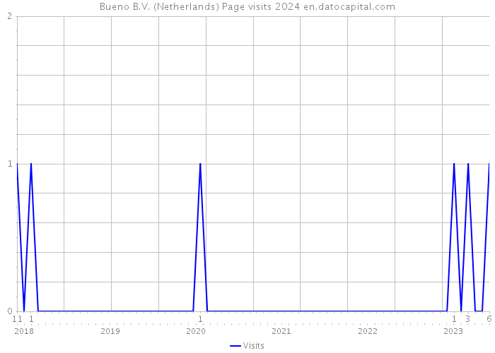 Bueno B.V. (Netherlands) Page visits 2024 