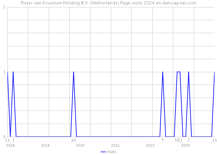 Pieter van Kruistum Holding B.V. (Netherlands) Page visits 2024 