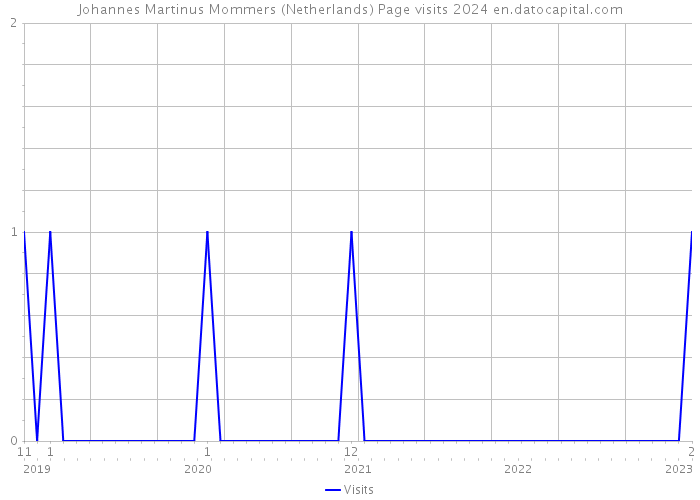 Johannes Martinus Mommers (Netherlands) Page visits 2024 
