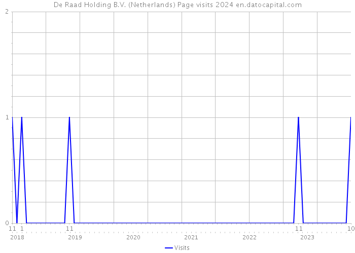 De Raad Holding B.V. (Netherlands) Page visits 2024 