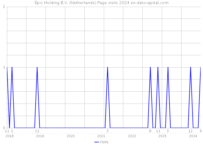 Epic Holding B.V. (Netherlands) Page visits 2024 