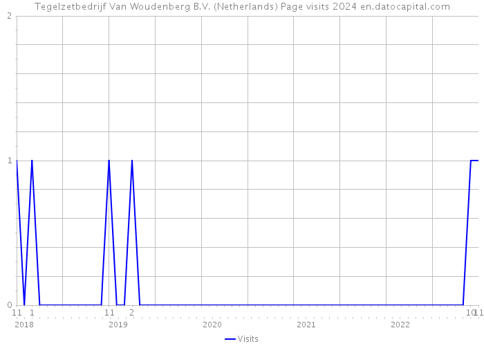 Tegelzetbedrijf Van Woudenberg B.V. (Netherlands) Page visits 2024 