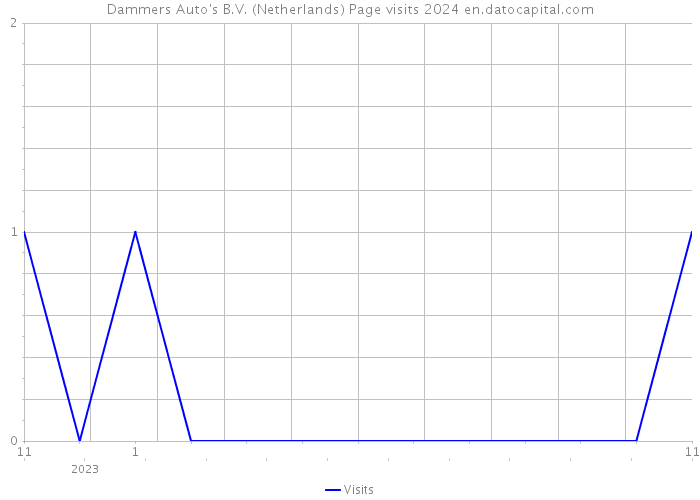Dammers Auto's B.V. (Netherlands) Page visits 2024 