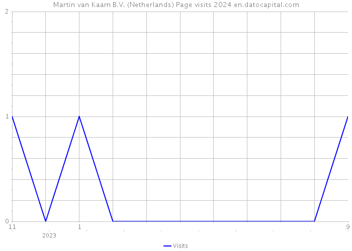 Martin van Kaam B.V. (Netherlands) Page visits 2024 