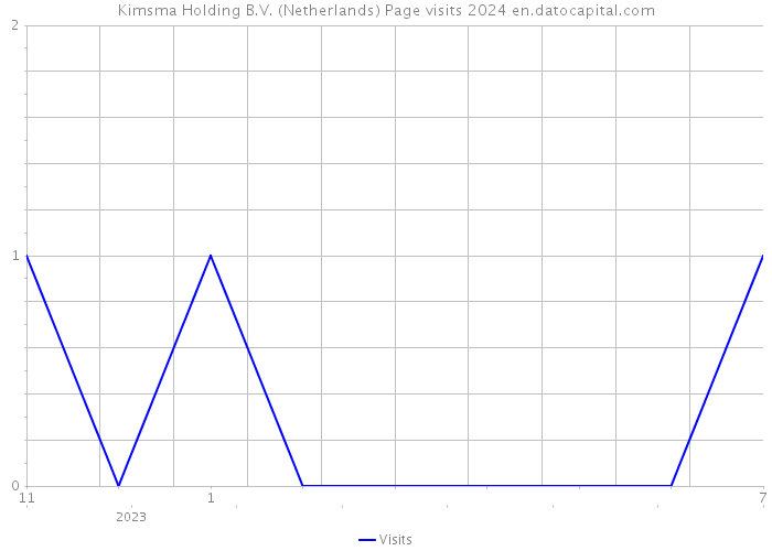 Kimsma Holding B.V. (Netherlands) Page visits 2024 