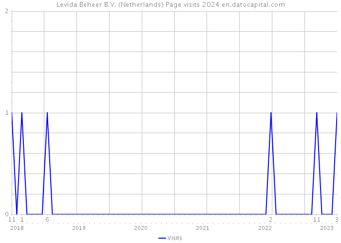 Levida Beheer B.V. (Netherlands) Page visits 2024 