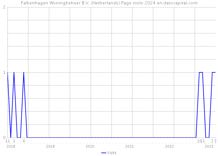 Falkenhagen Woningbeheer B.V. (Netherlands) Page visits 2024 