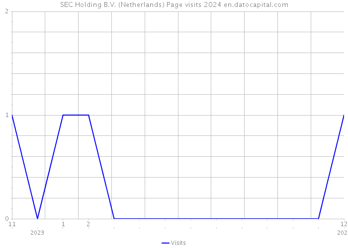 SEC Holding B.V. (Netherlands) Page visits 2024 