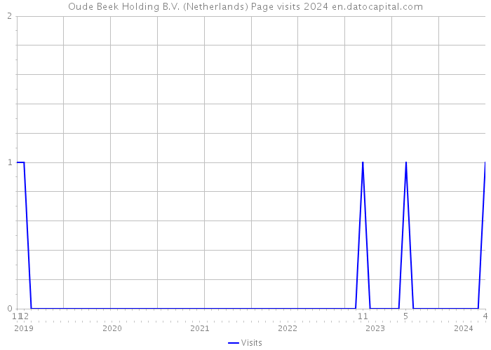 Oude Beek Holding B.V. (Netherlands) Page visits 2024 