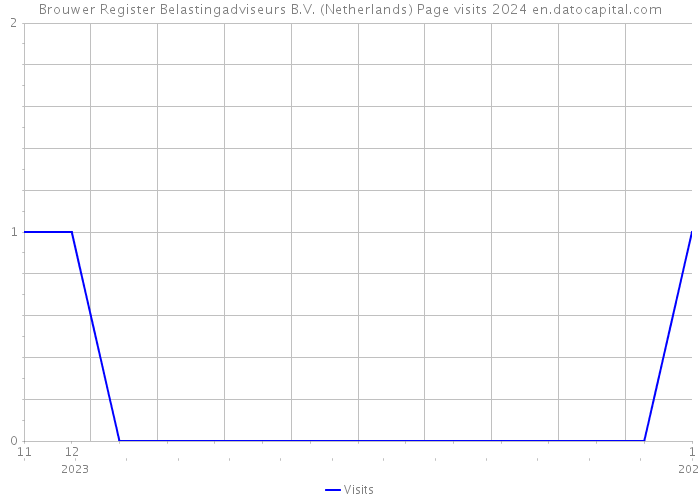 Brouwer Register Belastingadviseurs B.V. (Netherlands) Page visits 2024 