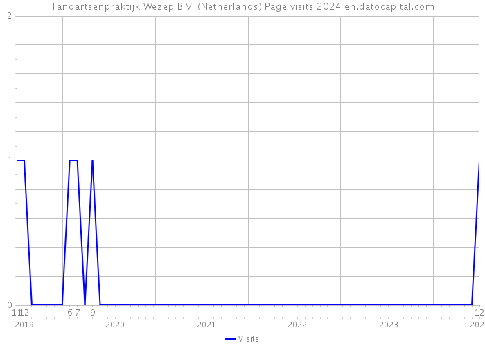 Tandartsenpraktijk Wezep B.V. (Netherlands) Page visits 2024 