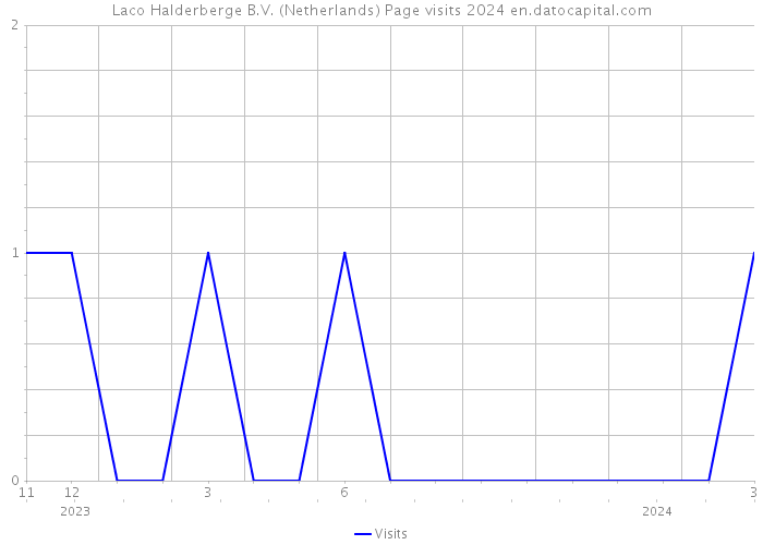 Laco Halderberge B.V. (Netherlands) Page visits 2024 