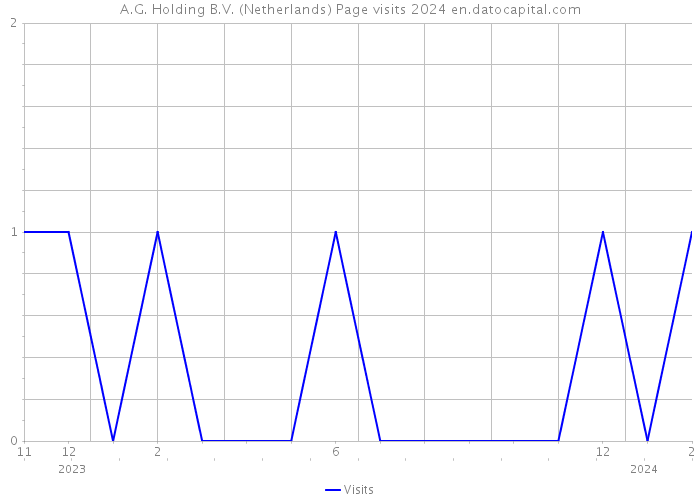 A.G. Holding B.V. (Netherlands) Page visits 2024 