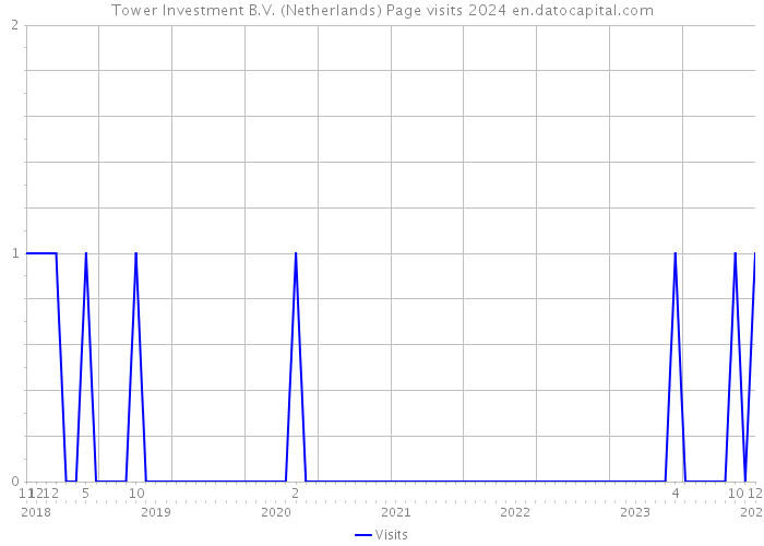 Tower Investment B.V. (Netherlands) Page visits 2024 