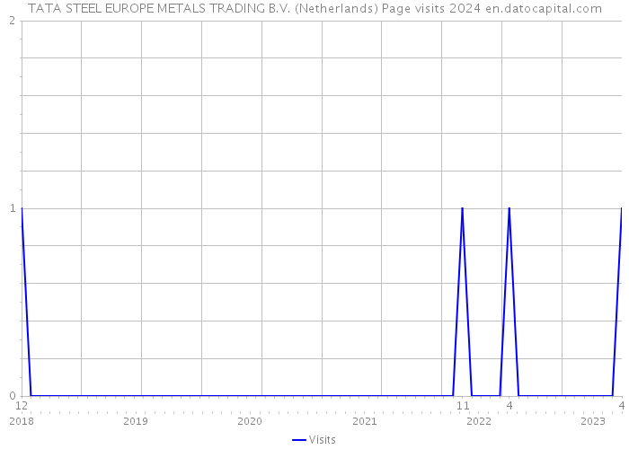 TATA STEEL EUROPE METALS TRADING B.V. (Netherlands) Page visits 2024 