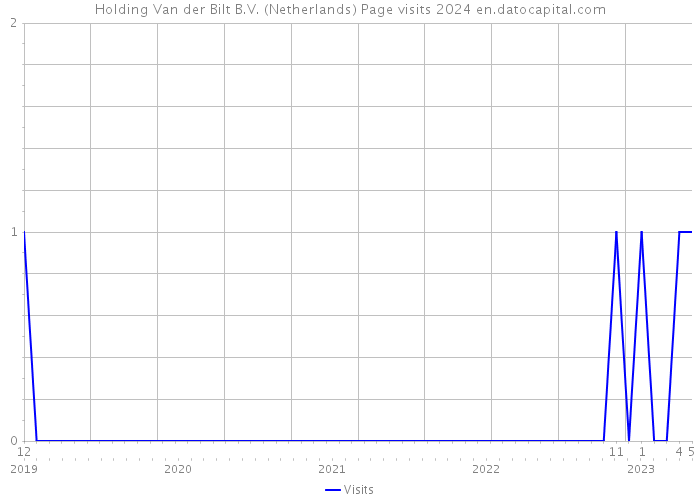 Holding Van der Bilt B.V. (Netherlands) Page visits 2024 