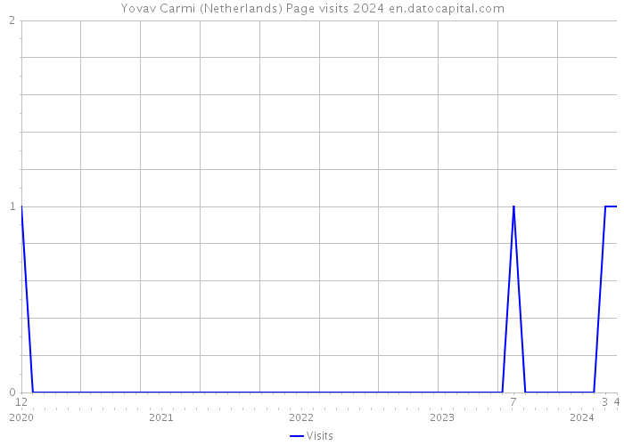 Yovav Carmi (Netherlands) Page visits 2024 
