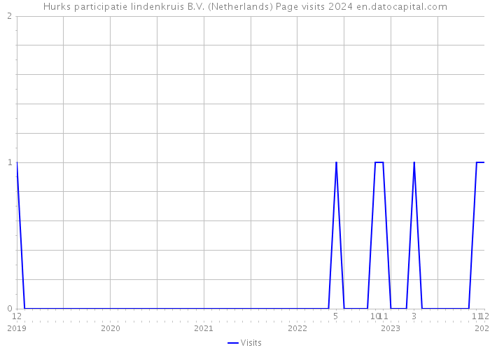 Hurks participatie lindenkruis B.V. (Netherlands) Page visits 2024 