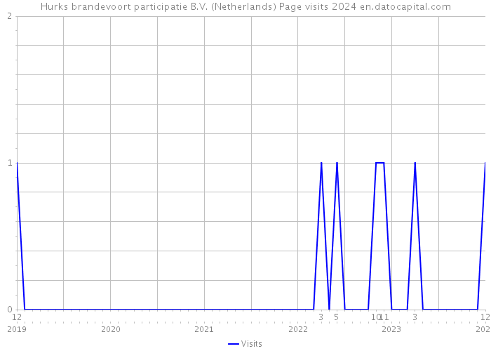 Hurks brandevoort participatie B.V. (Netherlands) Page visits 2024 