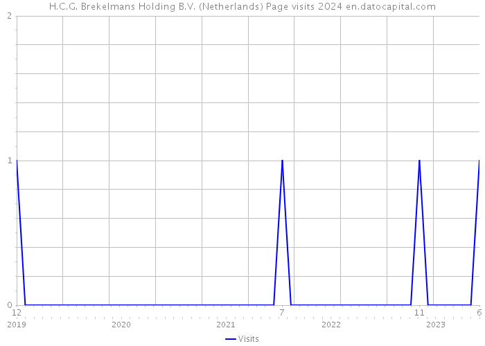 H.C.G. Brekelmans Holding B.V. (Netherlands) Page visits 2024 
