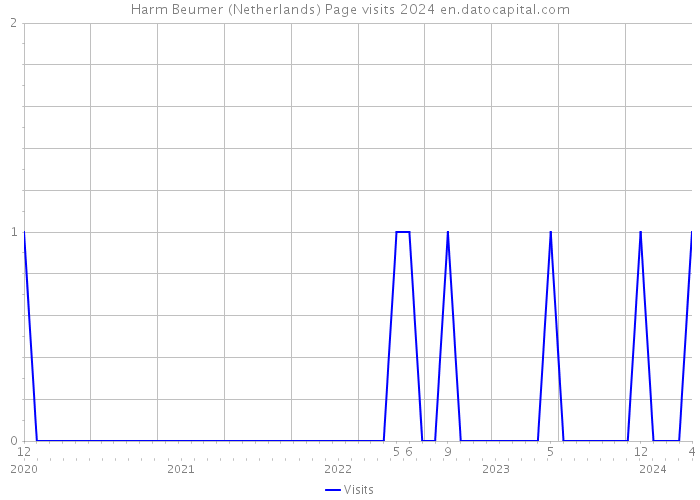 Harm Beumer (Netherlands) Page visits 2024 