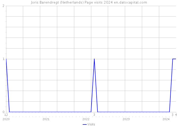 Joris Barendregt (Netherlands) Page visits 2024 