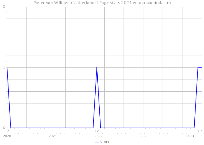 Pieter van Willigen (Netherlands) Page visits 2024 