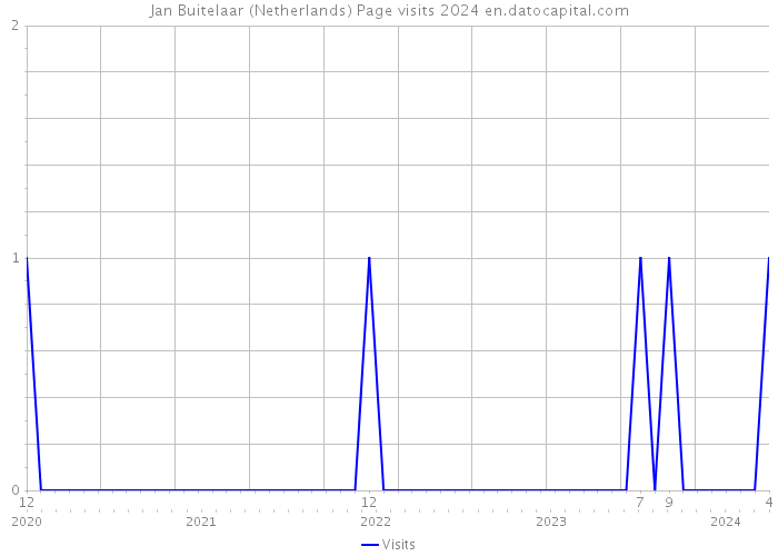 Jan Buitelaar (Netherlands) Page visits 2024 