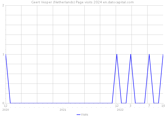 Geert Vesper (Netherlands) Page visits 2024 