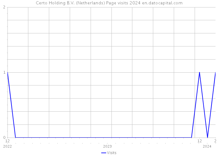 Certo Holding B.V. (Netherlands) Page visits 2024 