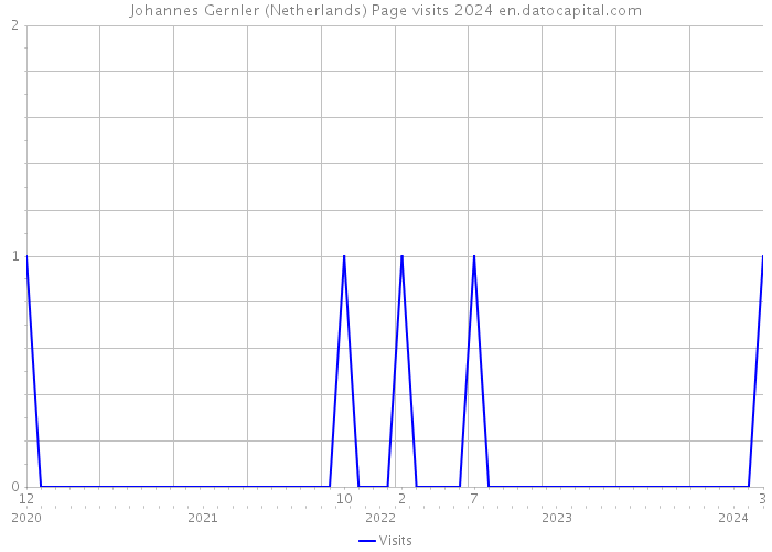 Johannes Gernler (Netherlands) Page visits 2024 