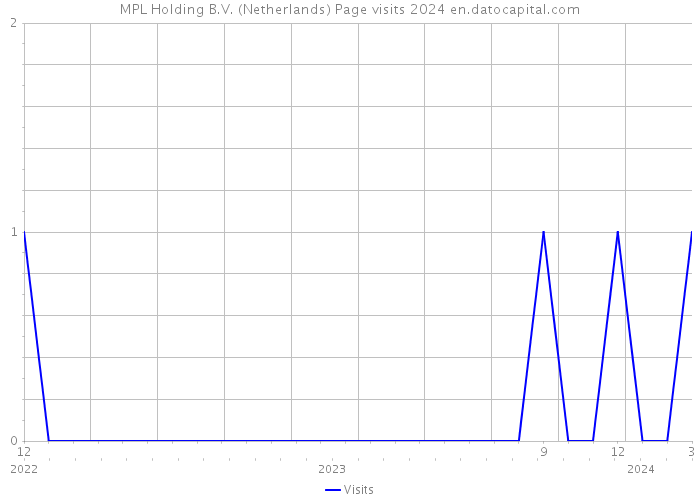 MPL Holding B.V. (Netherlands) Page visits 2024 