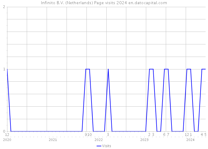 Infinito B.V. (Netherlands) Page visits 2024 