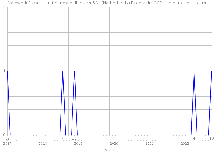 Veldwerk fiscale- en financiële diensten B.V. (Netherlands) Page visits 2024 