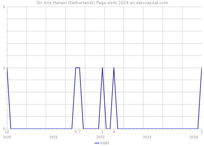 Ori Arie Hanani (Netherlands) Page visits 2024 