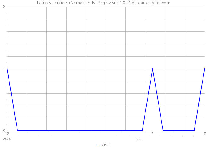 Loukas Petkidis (Netherlands) Page visits 2024 