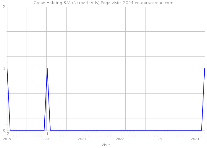 Gouw Holding B.V. (Netherlands) Page visits 2024 