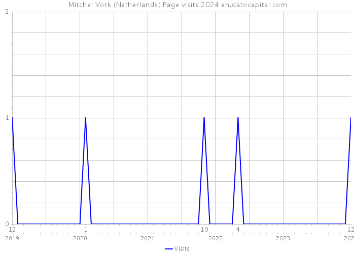 Mitchel Vork (Netherlands) Page visits 2024 