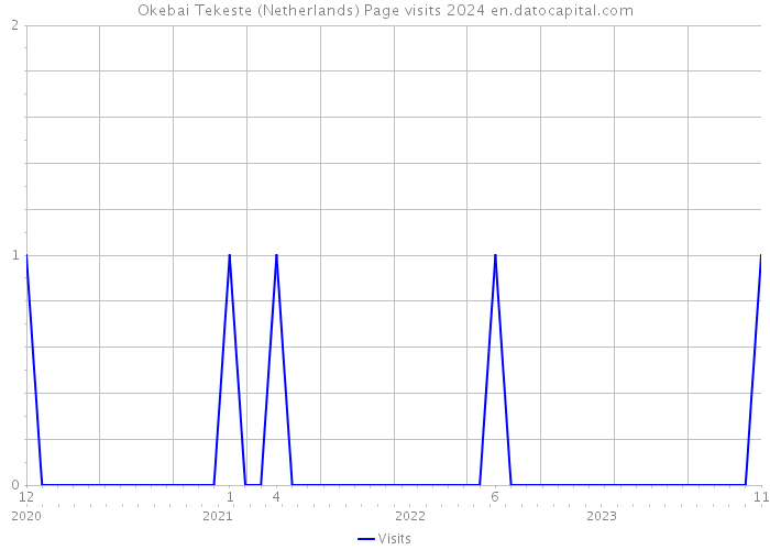 Okebai Tekeste (Netherlands) Page visits 2024 