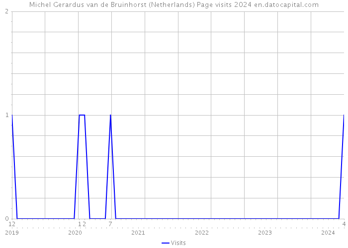 Michel Gerardus van de Bruinhorst (Netherlands) Page visits 2024 