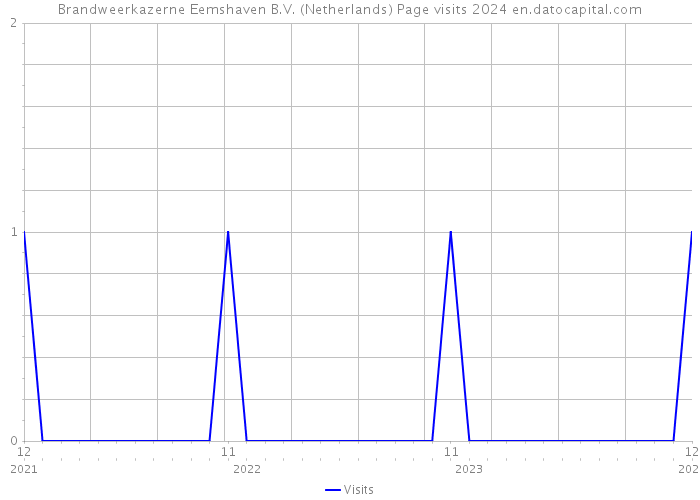 Brandweerkazerne Eemshaven B.V. (Netherlands) Page visits 2024 
