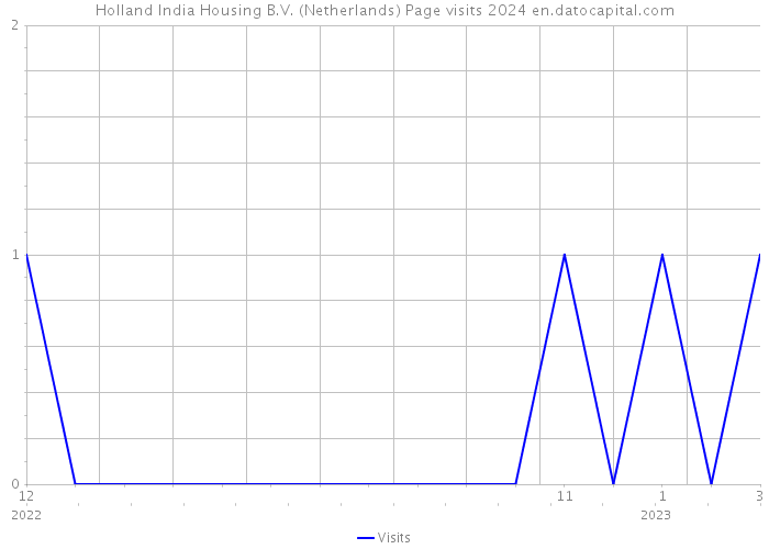 Holland India Housing B.V. (Netherlands) Page visits 2024 