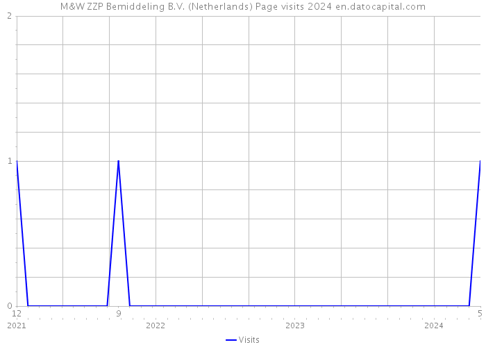 M&W ZZP Bemiddeling B.V. (Netherlands) Page visits 2024 