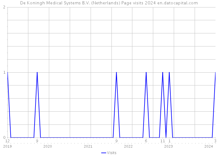 De Koningh Medical Systems B.V. (Netherlands) Page visits 2024 