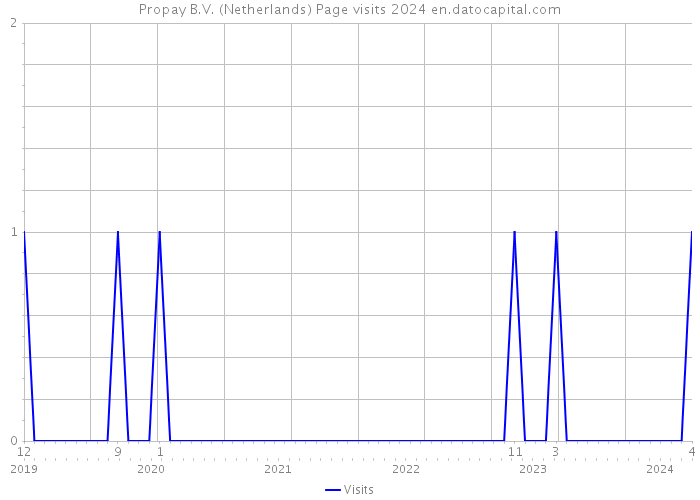 Propay B.V. (Netherlands) Page visits 2024 